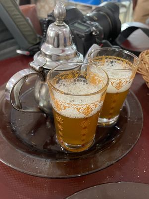Tea for two (way to sweet) at Restaurant Ahlen in Tangier