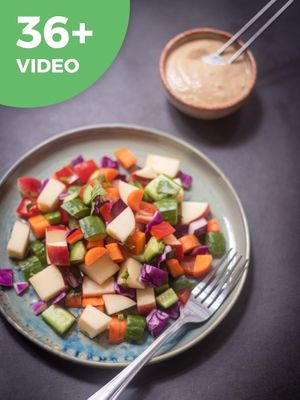 Salad  at Genkan Vegan Cafe in Dong Hoi