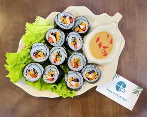 Kimbap  at Genkan Vegan Cafe in Dong Hoi