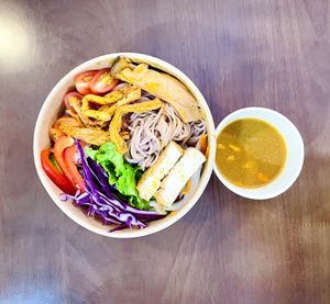 Noodle mix vegetables   at Genkan Vegan Cafe in Dong Hoi