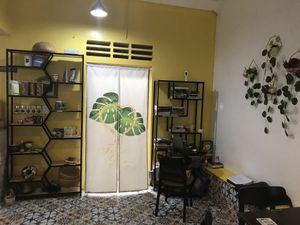 pleasant interior   at Genkan Vegan Cafe in Dong Hoi