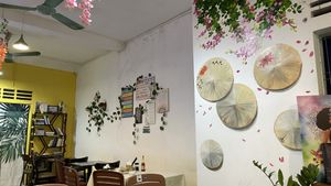 🌸  at Genkan Vegan Cafe in Dong Hoi