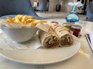 Vegan wrap   at The Tea Lounge in Dubai