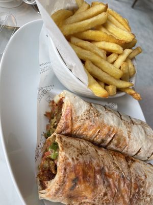 Vegan falafel sandwich (customised)   at The Tea Lounge in Dubai