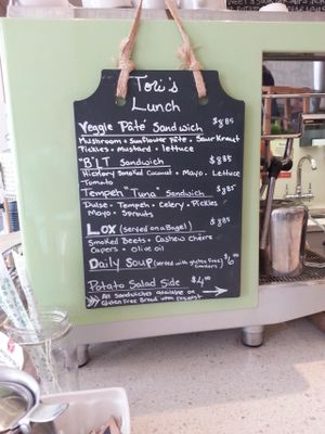 Some of the lunch items at Tori's Bakeshop. at Tori's Bakeshop - The Beach in Toronto