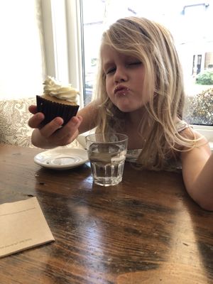 Vanilla cupcake with vanilla icing, what’s not to love?!  at Tori's Bakeshop - The Beach in Toronto