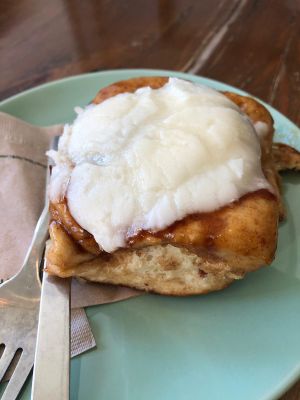 Cinnamon bun  at Tori's Bakeshop - The Beach in Toronto