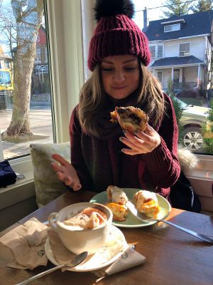 Too happy!! at Tori's Bakeshop - The Beach in Toronto