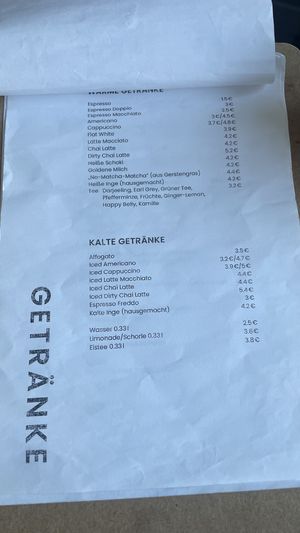 Drinks  at Fika Ladencafé in Munich