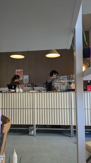 Counter at Fika Ladencafé in Munich
