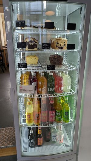Cake/cold drinks at Fika Ladencafé in Munich
