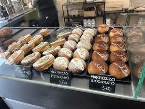 selection of the pastries  at The Sanctuary in Berlin
