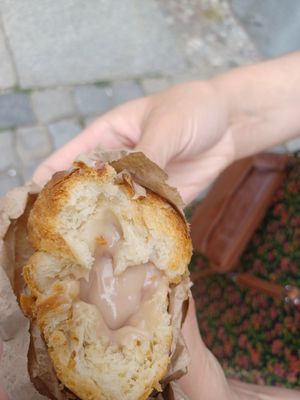 Cruffin is filled with jelly at The Sanctuary in Berlin