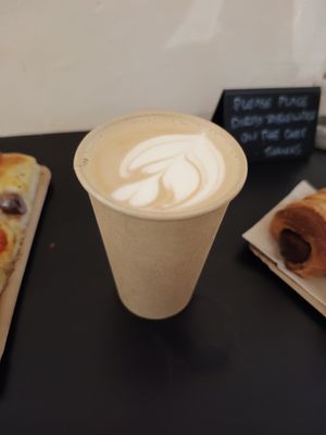 Oat latte at The Sanctuary in Berlin