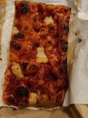 Focaccia with mozzarella at The Sanctuary in Berlin