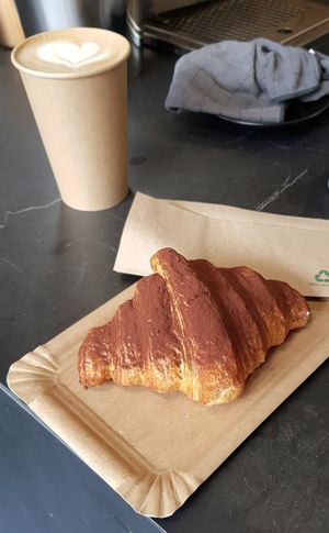 Chocolate croissant #Veganuary at The Sanctuary in Berlin