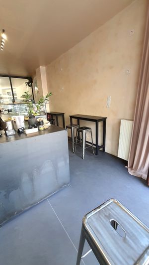 Interior of café #Veganuary at The Sanctuary in Berlin