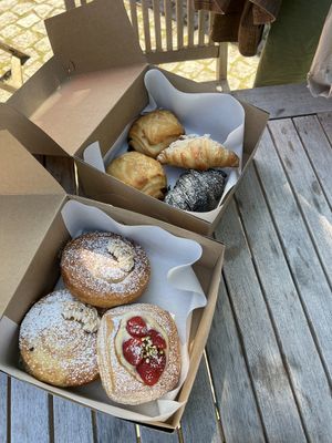 Selection of delicious Pastry at The Sanctuary in Berlin