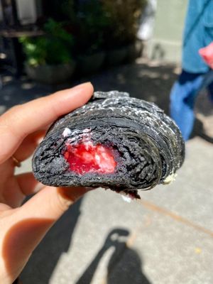 White choc & raspberry cornetto at The Sanctuary in Berlin