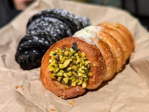 Cannoncino pistachio and cornetto at The Sanctuary in Berlin