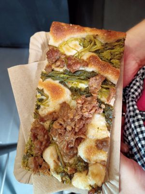 Friarielli and sausage at The Sanctuary in Berlin