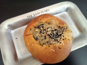 Besciamella and spinach at The Sanctuary in Berlin