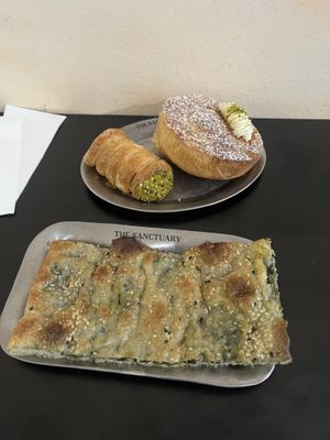 Focaccia and other sweets  at The Sanctuary in Berlin