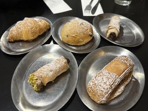 We ordered croissant, cannoli, pastry, brioche  at The Sanctuary in Berlin