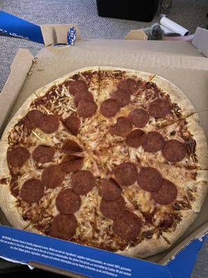 Vegan PepperoNAY  at Domino's Pizza - Winchmore Hill in North London