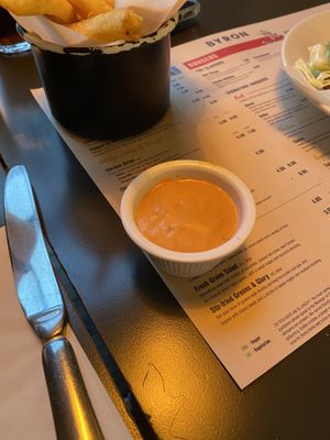Vegan Byron Sauce  at Byron in Leeds