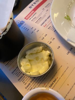 Vegan mayo  at Byron in Leeds