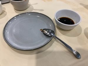 Plates at Bodhi Village in Flushing