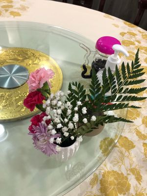 Real flower  at Bodhi Village in Flushing