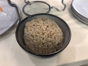 Brown rice  at Bodhi Village in Flushing