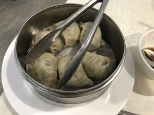 Steam dumpling  at Bodhi Village in Flushing