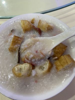 House special congee  at Bodhi Village in Flushing