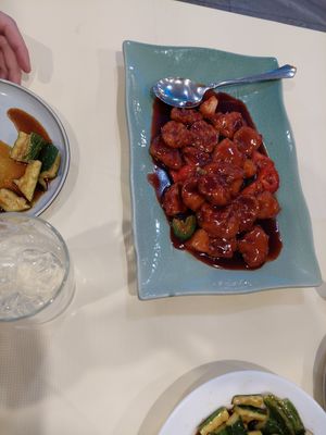 Sweet and sour chicken at Bodhi Village in Flushing