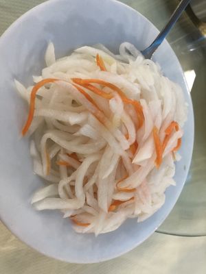 Sweet and sour radish   at Bodhi Village in Flushing
