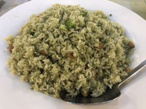 Cedar fried rice   at Bodhi Village in Flushing