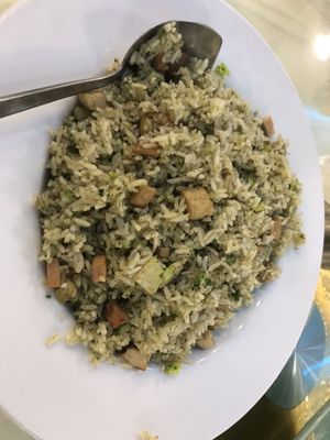 Cedar fried rice   at Bodhi Village in Flushing