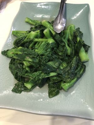 Sautéed Chinese broccoli 炒唐芥蘭  at Bodhi Village in Flushing