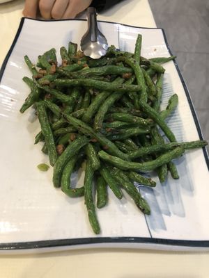 Sautéed string bean 乾扁四季豆  at Bodhi Village in Flushing
