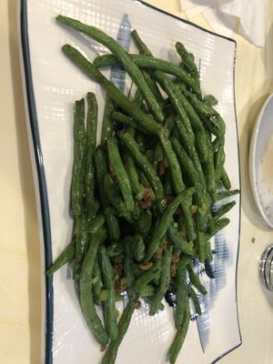 Sautéed string bean 乾扁四季豆  at Bodhi Village in Flushing