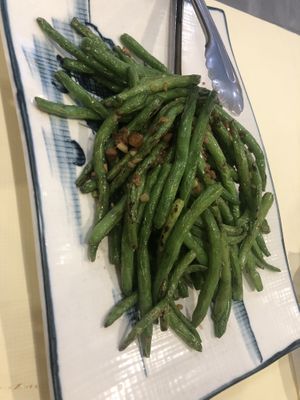 Sautéed string bean   at Bodhi Village in Flushing