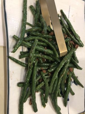 Sautéed string bean 乾扁四季豆 #Veganuary at Bodhi Village in Flushing