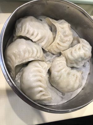 Steamed vegan dumpling  #Veganuary at Bodhi Village in Flushing