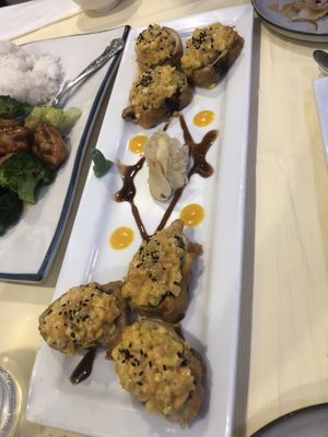 Volcano roll   at Bodhi Village in Flushing