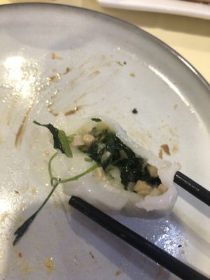 Watercress dumpling 4pc  at Bodhi Village in Flushing