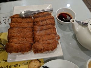 Crispy mock duck with taro at Bodhi Village in Flushing