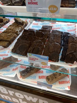 Vegan Oreo brownies  at Batch'd in Leeds